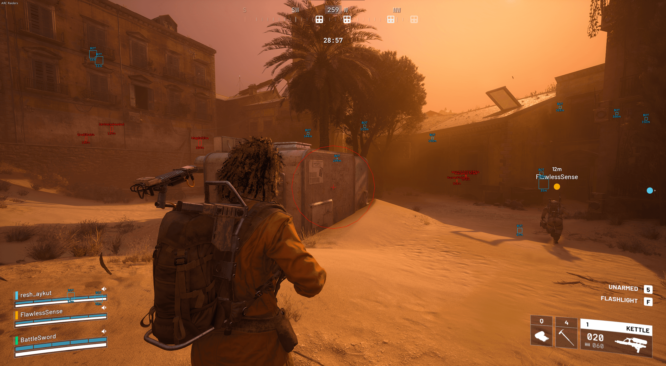 Humanized Aimbot for Third-Person Combat